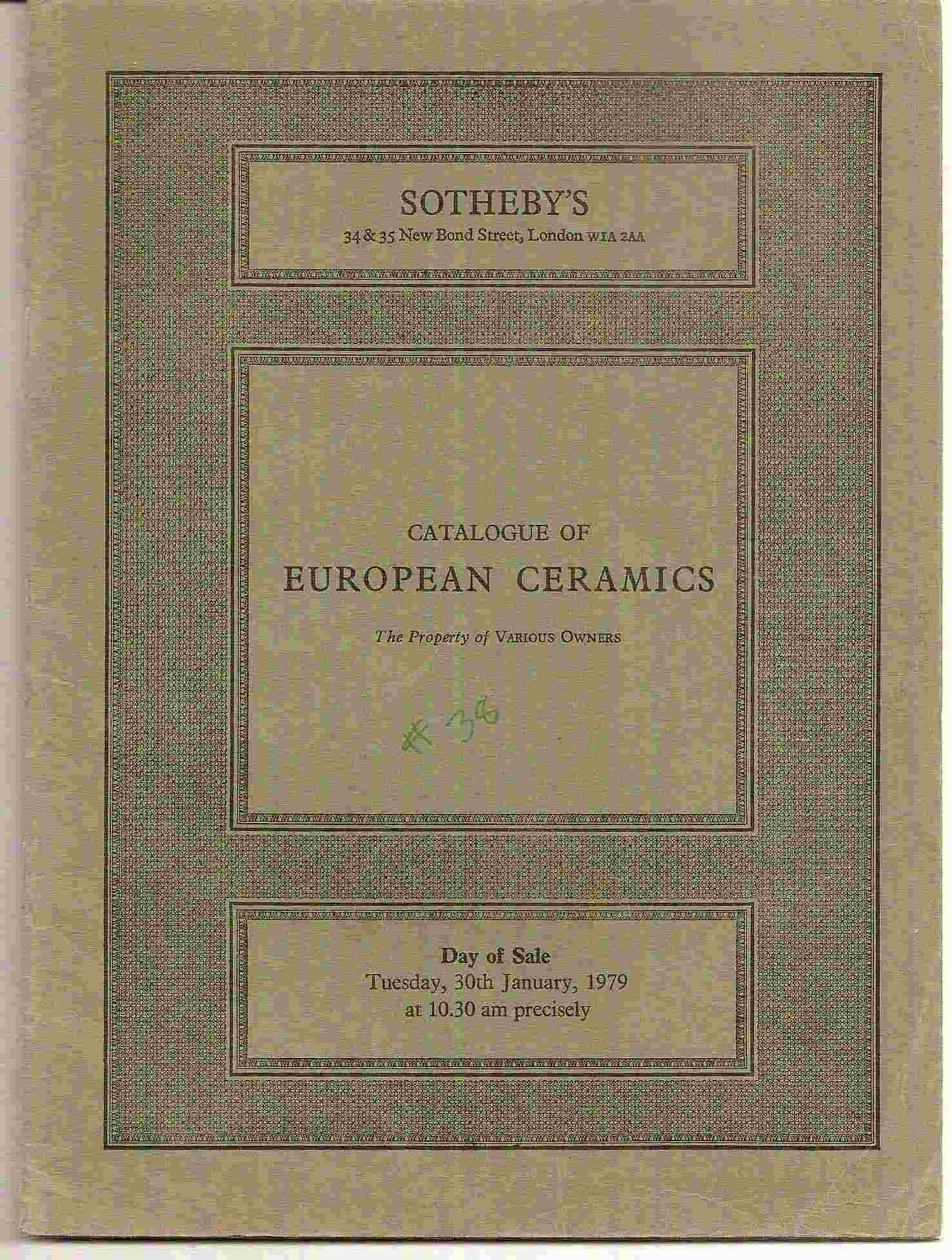 Image for Tuesday, 30th January 1979; EUROPEAN CERAMICS