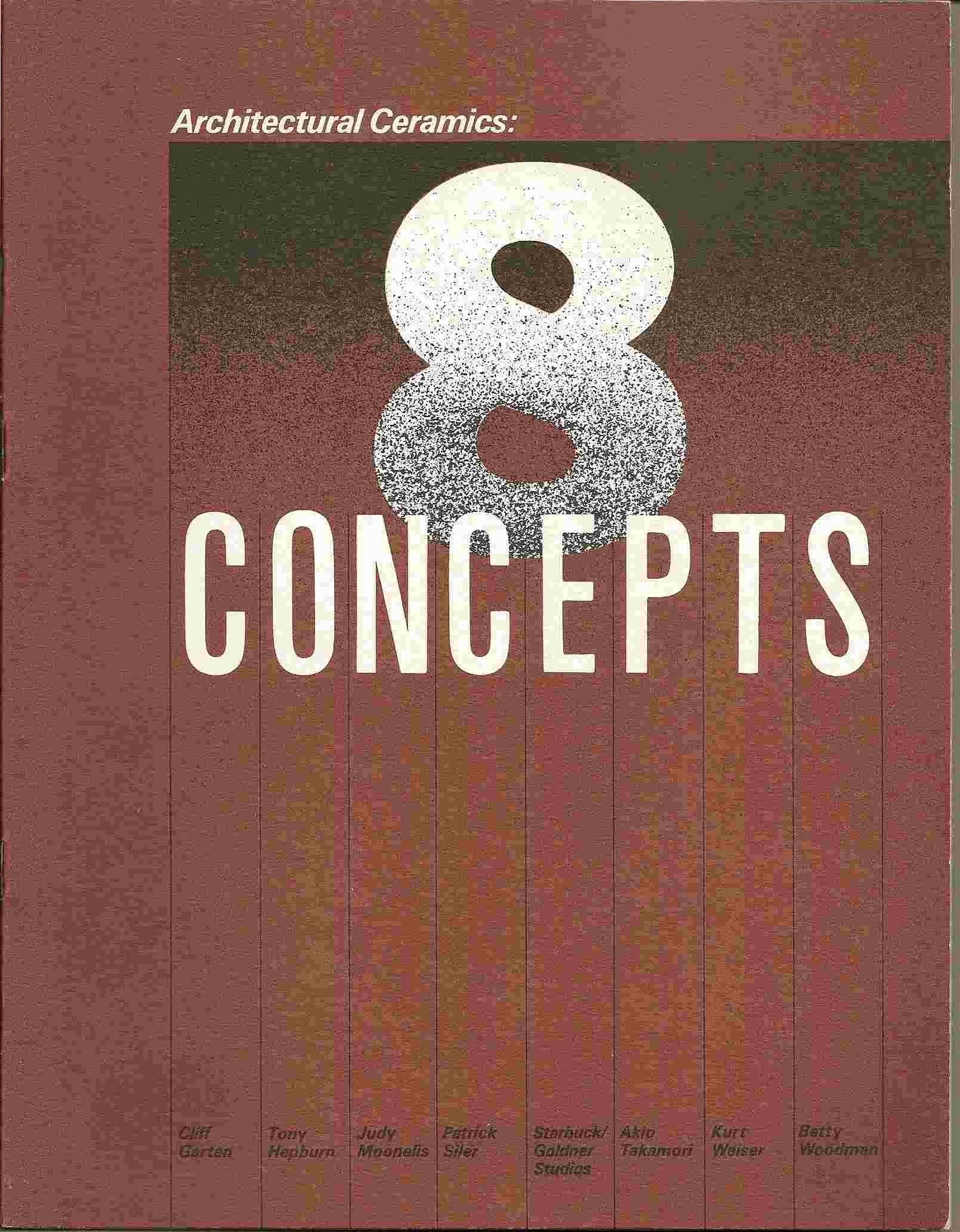Image for 8 CONCEPTS; ARCHITECTURAL CERAMICS: