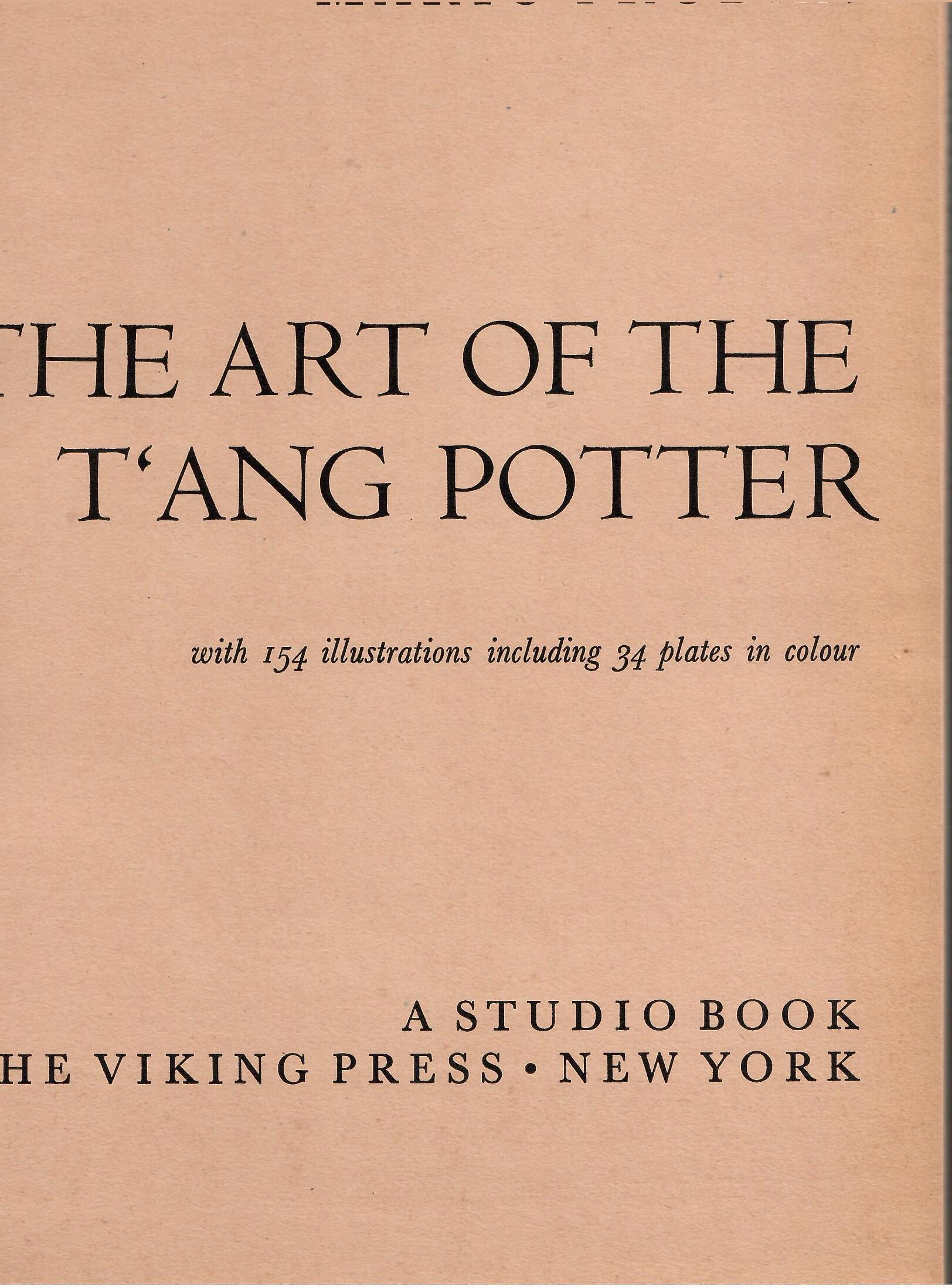 Image for ART OF THE T'ANG POTTER