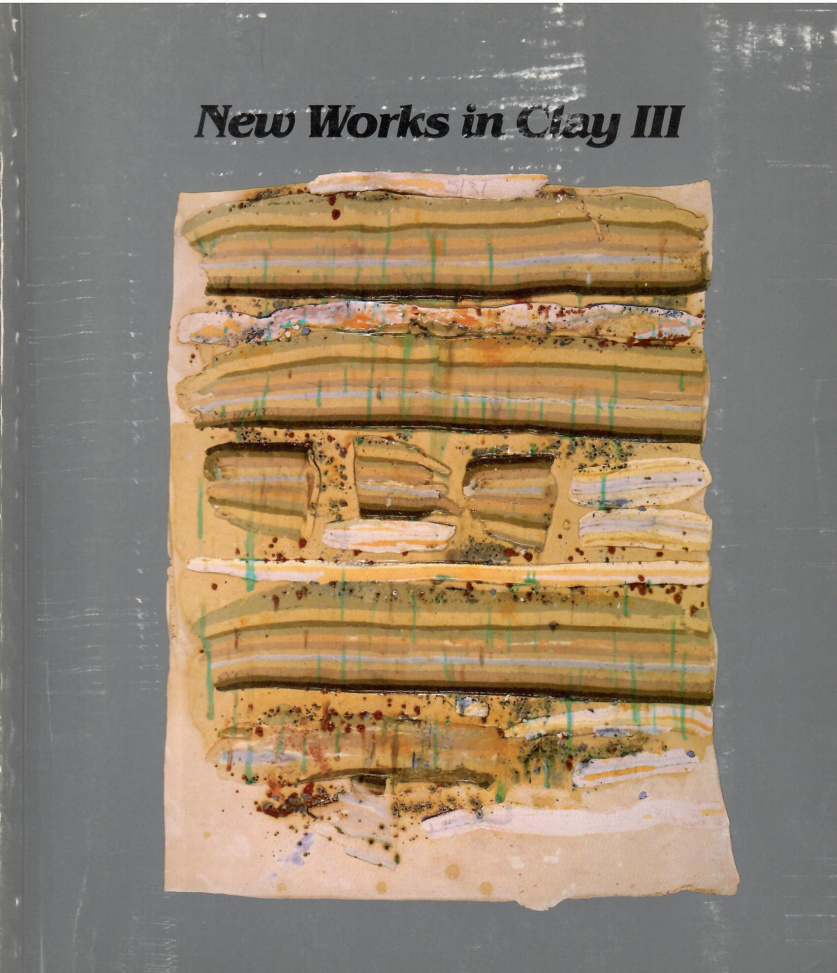 Image for NEW WORKS IN CLAY III