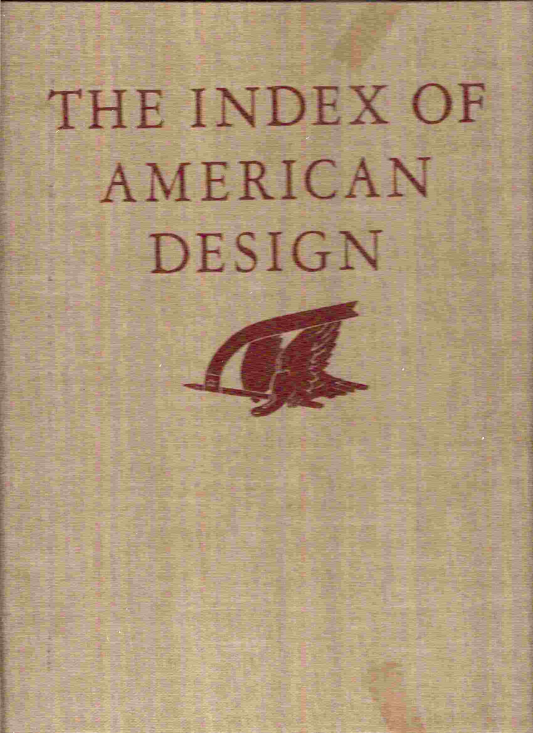 Image for THE INDEX OF AMERICAN DESIGN