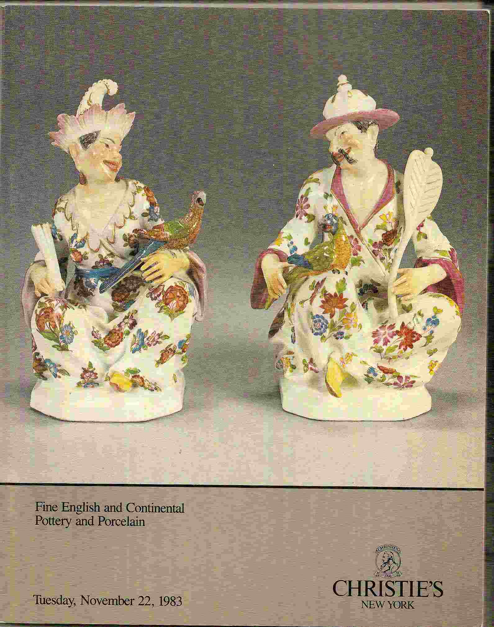 Image for Tuesday, November 22, 1983; FINE ENGLISH & CONTINENTAL POTTERY & PORCELAIN & WEDGWOOD