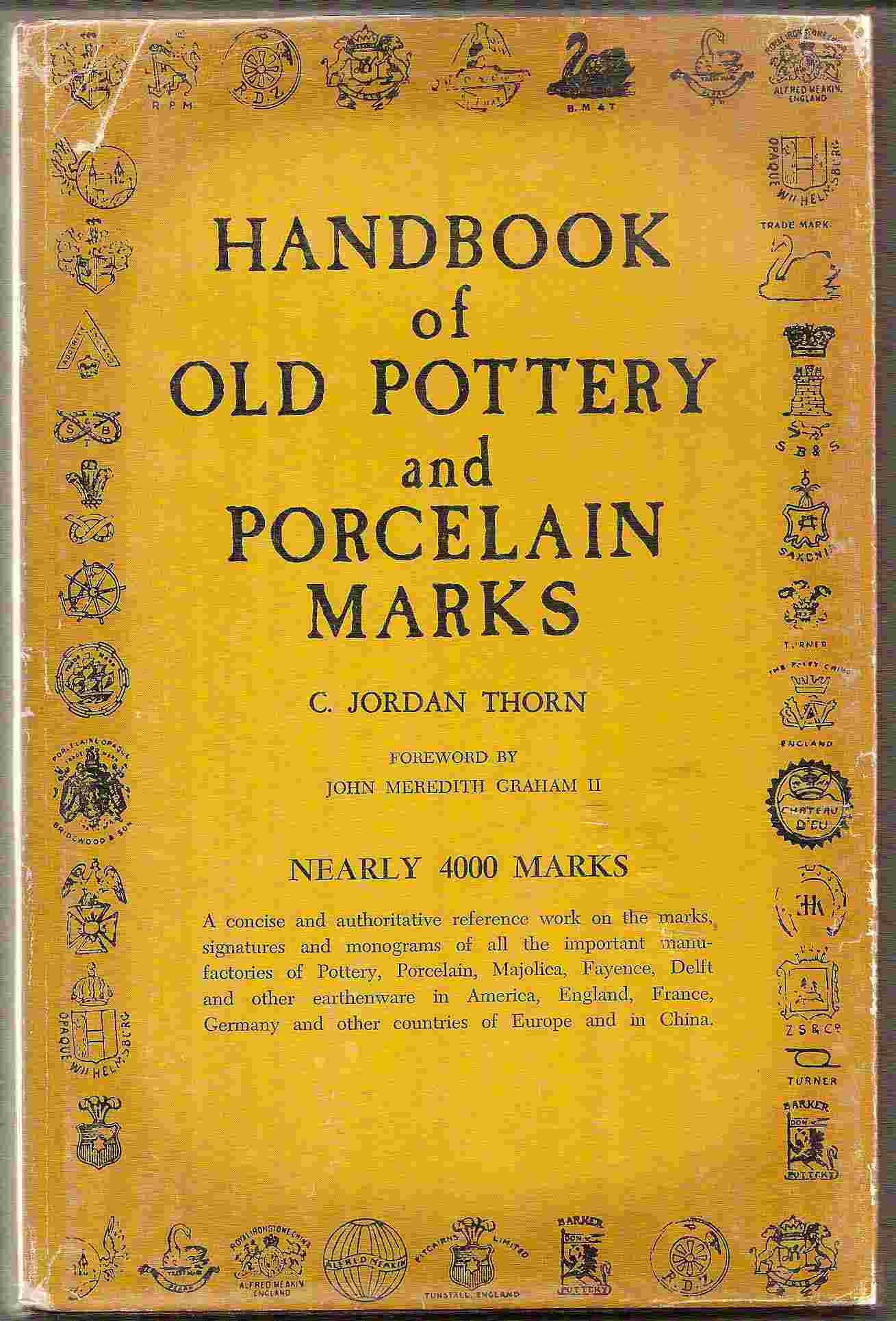 Image for HANDBOOK OF OLD POTTERY & PORCELAIN MARKS Nearly 4,000 Marks