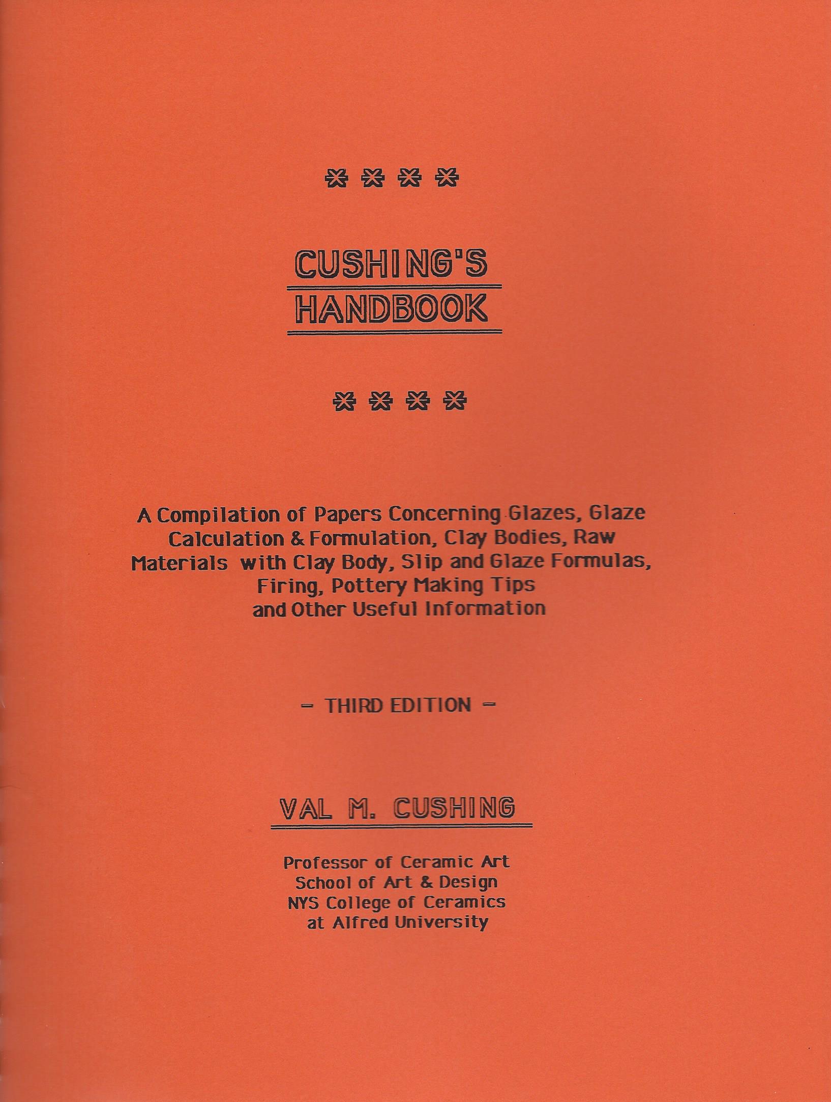 Image for CUSHING'S HANDBOOK
