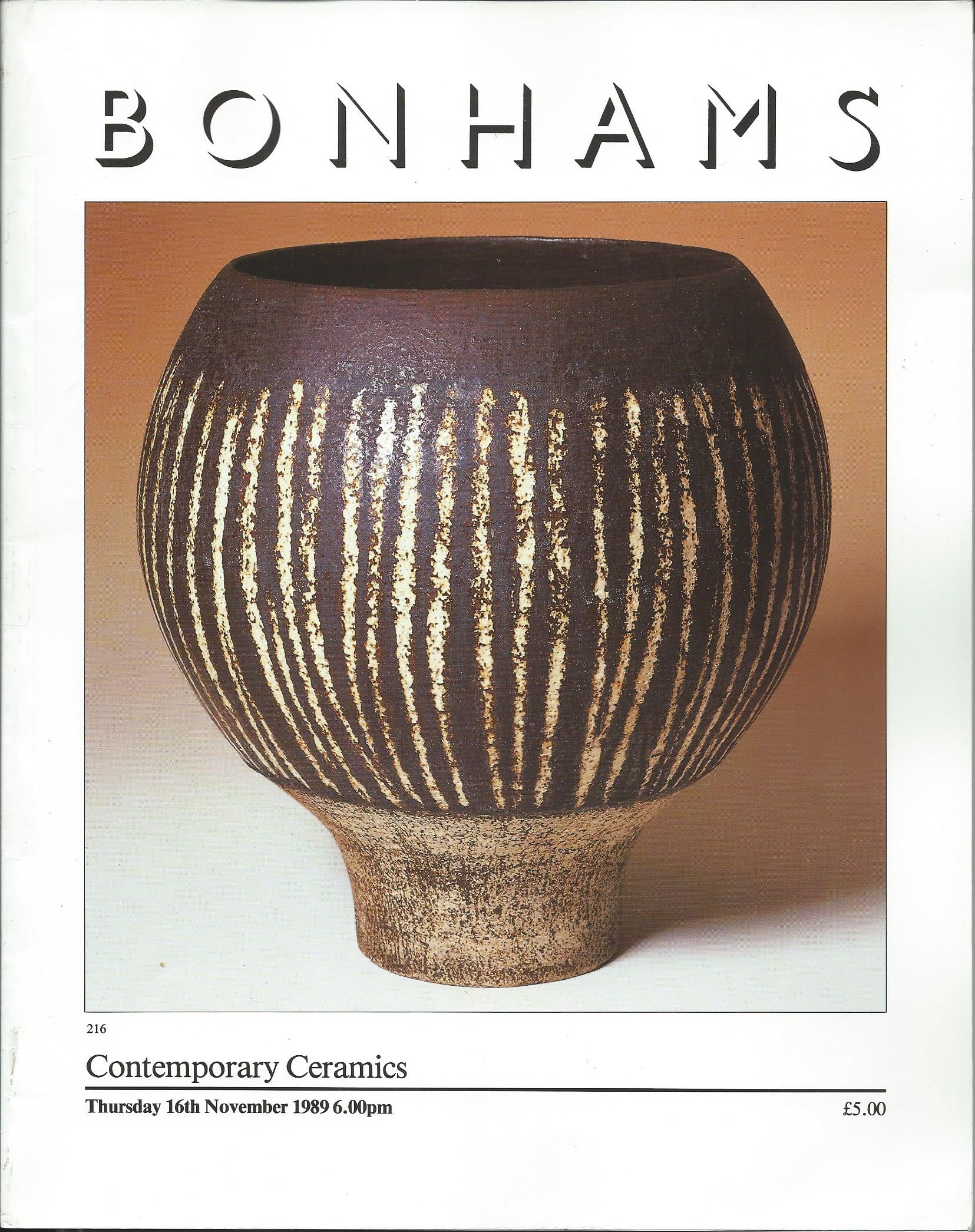 Image for Thursday 16th November 1989; CONTEMPORARY CERAMICS