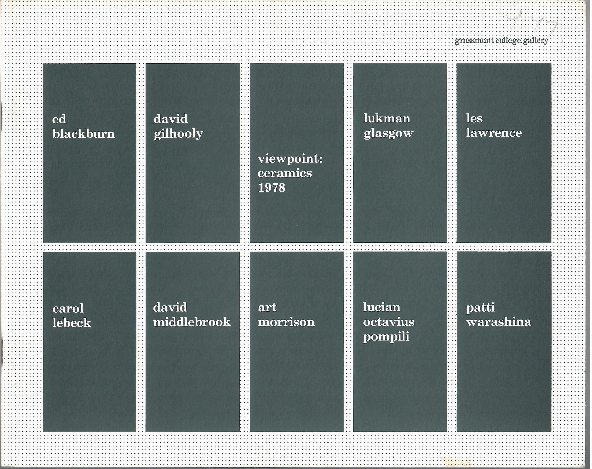 Image for CERAMICS 1978; VIEWPOINT: