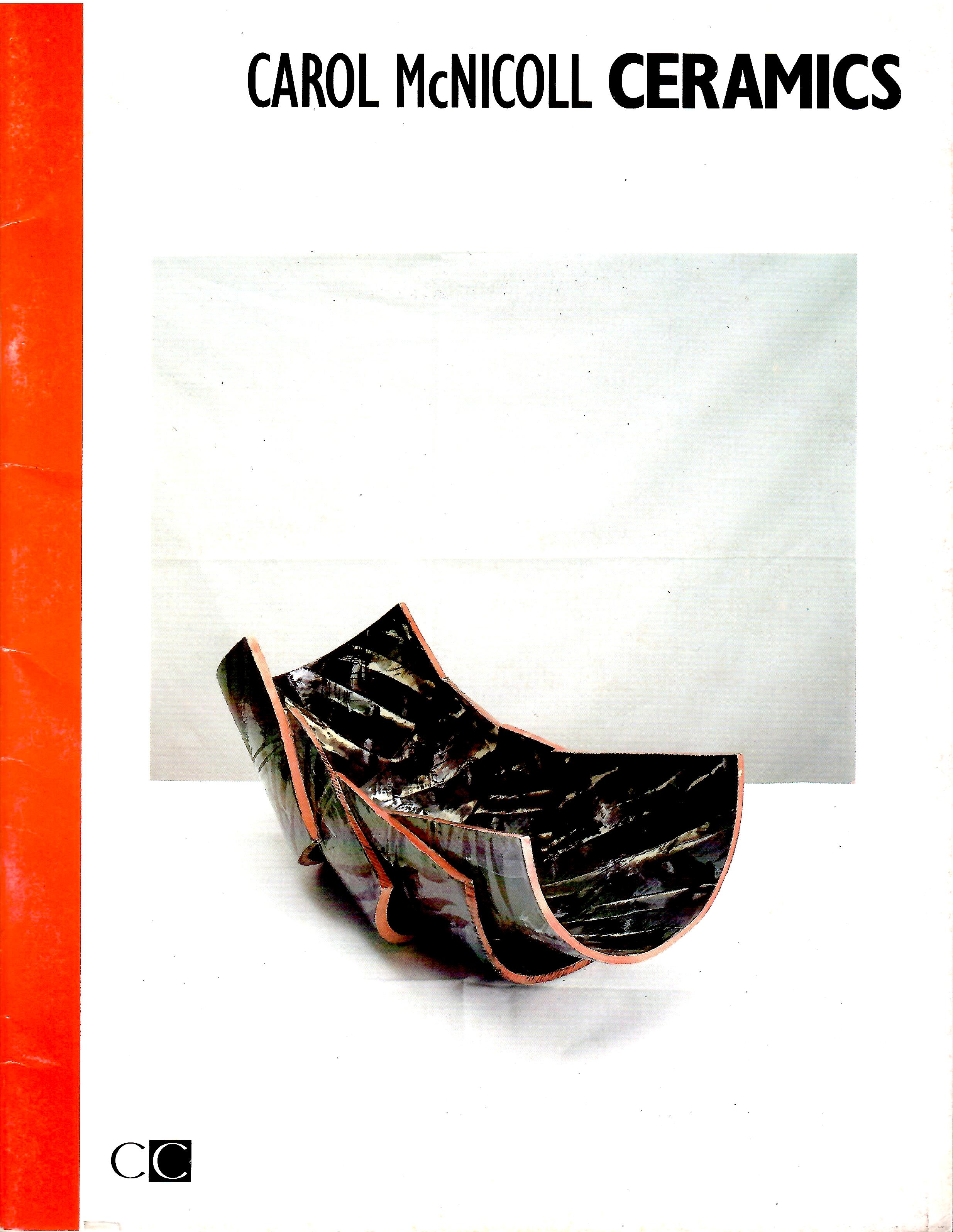 Image for 25 September - 10 November, 1985; CAROL MCNICOLL CERAMICS