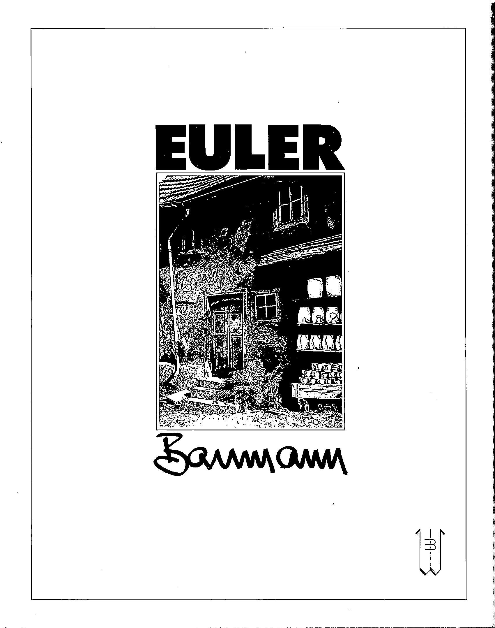 Image for Euler: Poetry and Documentation of Euler; EULER: POESIE UND DOKUMENTATION DER EULEREI